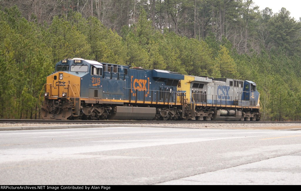 CSX 3115 and 52